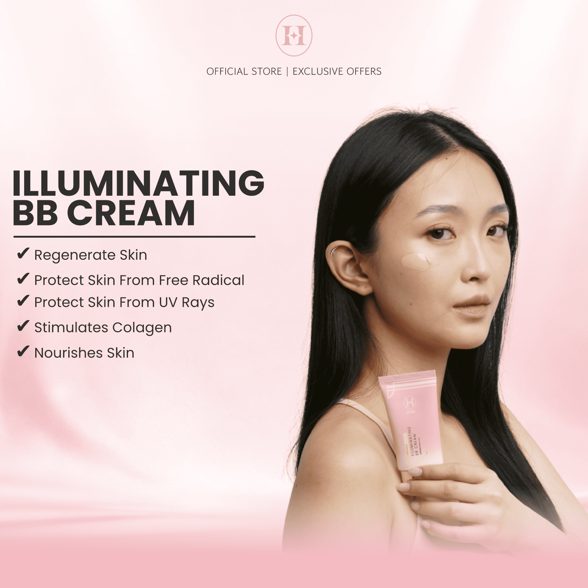 Hanna Glow Travel Glow Set | 4in1 Skincare Kit Essence + Gold Ampoule + BB Cream + Baby Glow + FREE Travel Bag