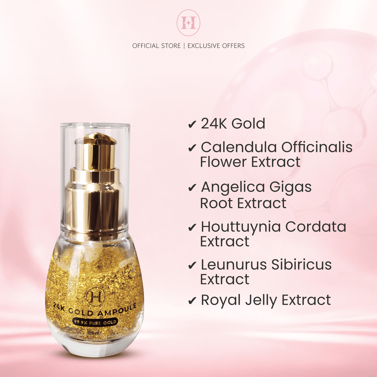 Hanna Glow Travel Glow Set | 4in1 Skincare Kit Essence + Gold Ampoule + BB Cream + Baby Glow + FREE Travel Bag