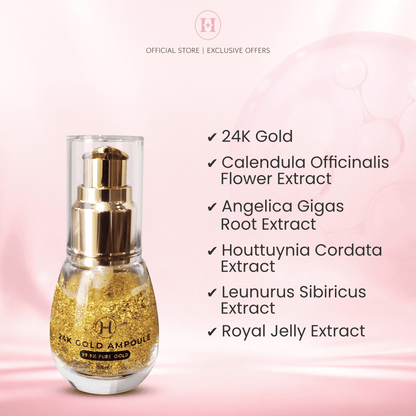 Hanna Glow Travel Glow Set | 4in1 Skincare Kit Essence + Gold Ampoule + BB Cream + Baby Glow + FREE Travel Bag
